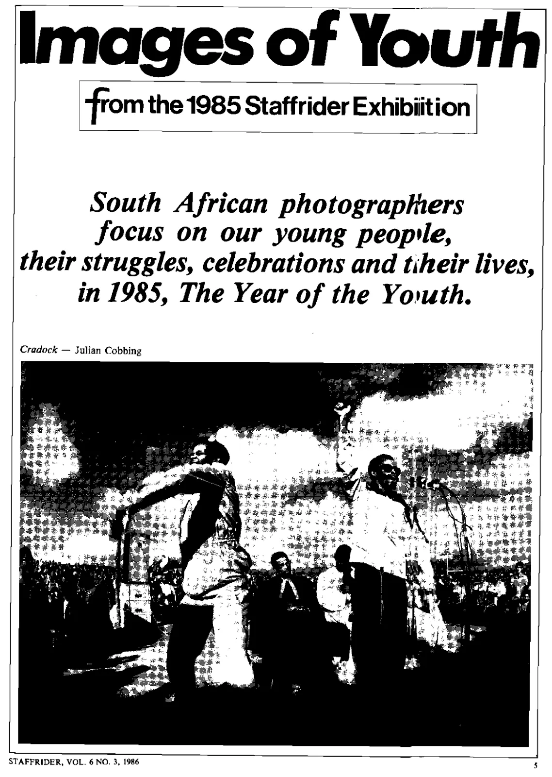 Images of Youth - Staffrider Vol.6 No.3 1986